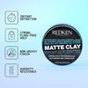 Redken Matte Clay – Flexible Hold Hair Clay for Texture & Definition - 75ml