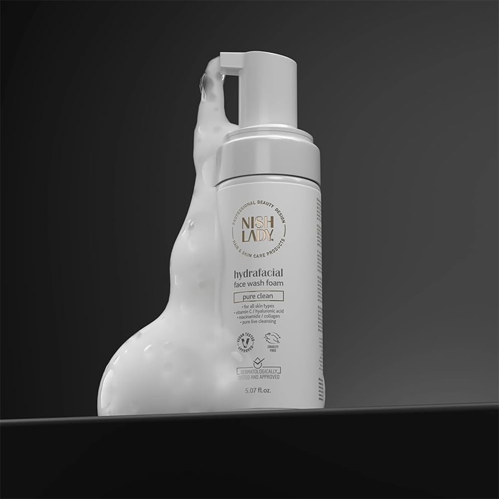 Nish Lady Hydrafacial Face Wash Foam 150ml – Salon500 Online