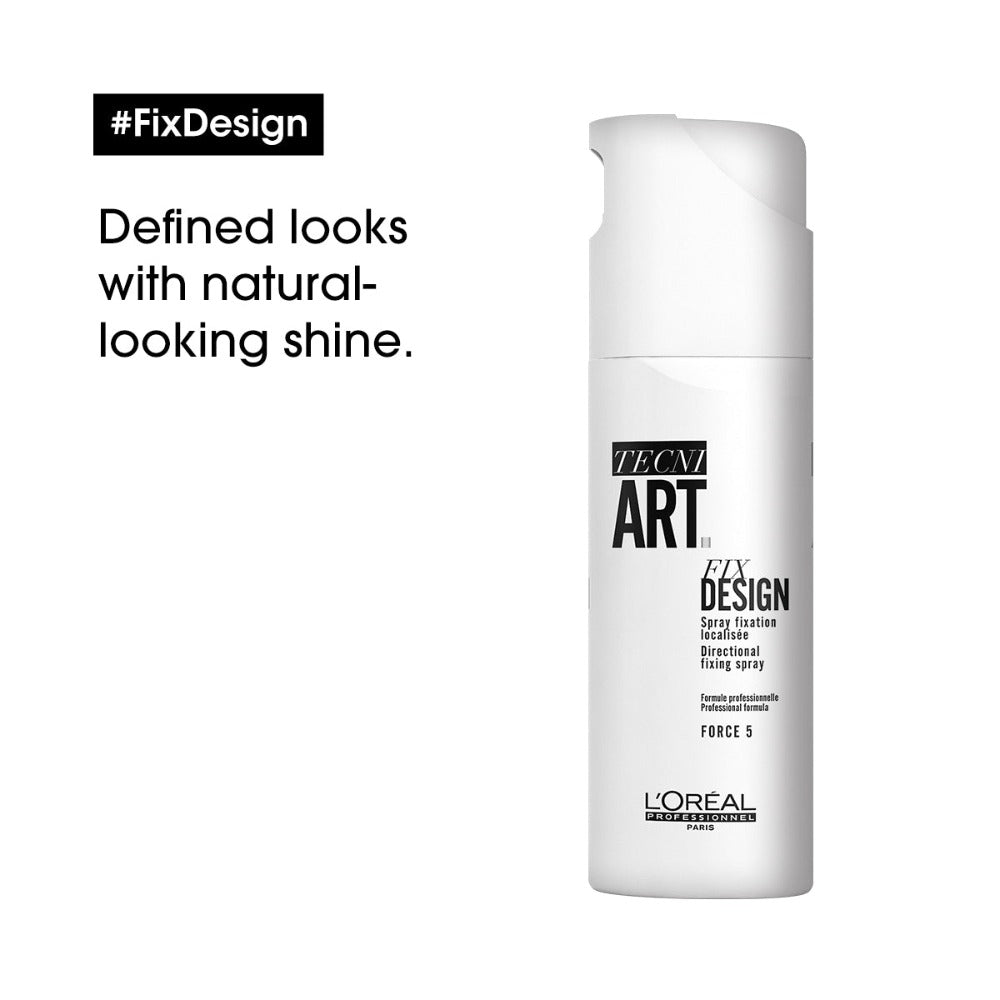 L'Oréal Professionnel Tecni.ART Fix Design Strong Hold Hairspray for All Hair Types - 200ml (Last Of Range)