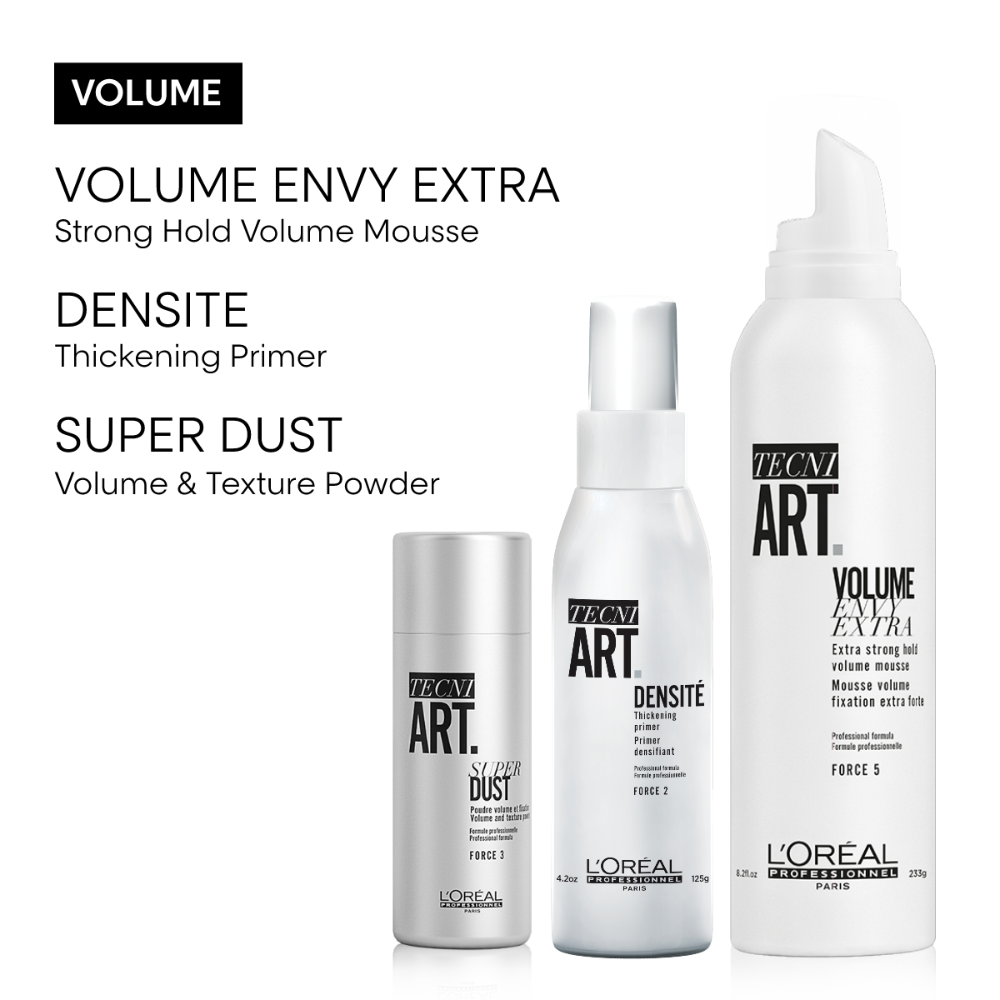 L'Oréal Professionnel Tecni.ART Full Volume Extra - Strong Hold Hair Mousse - 250ml (Last Of Range)