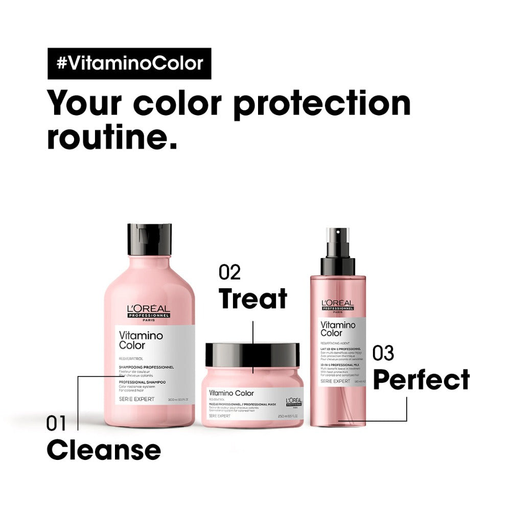 L'Oréal Professionnel Vitamino Color 10-In-1 Multi-Benefit Leave-In Hair Treatment for Colour-Treated Hair - 190ml
