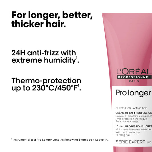 L'Oréal Professionnel Pro Longer Lengths Renewing Multi-Benefit Leave-In Cream for Long Hair – 150ml