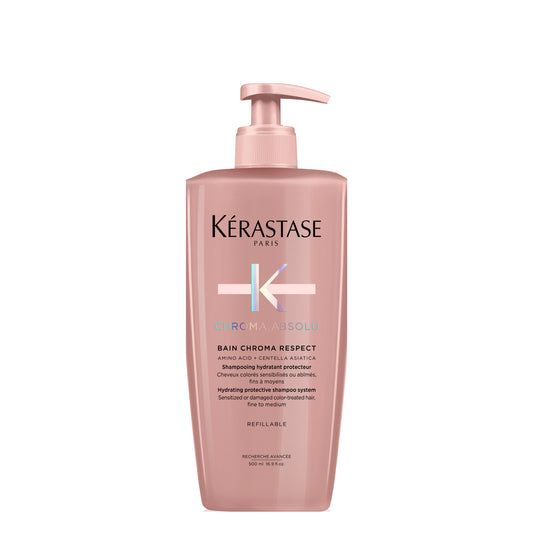 Kérastase Chroma Absolu Bain Chroma Respect Gentle Hydrating Shampoo for Colour-Treated Hair - 500ml