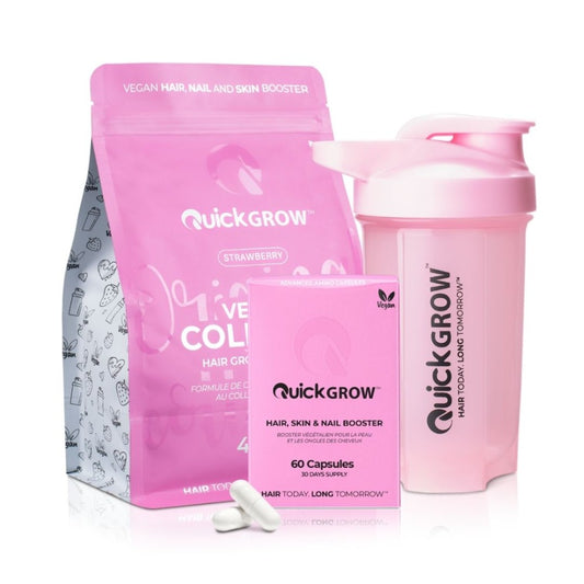Quickgrow Collagen and Capsule Combo (Strawberry)