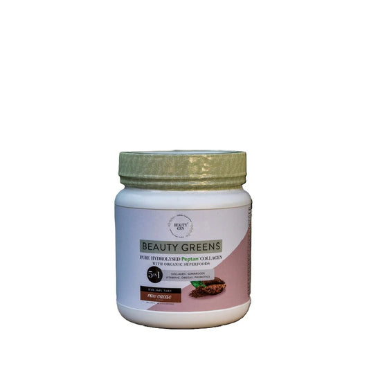 Beauty Gen Beauty Greens Collagen, Raw Cacao, 450g