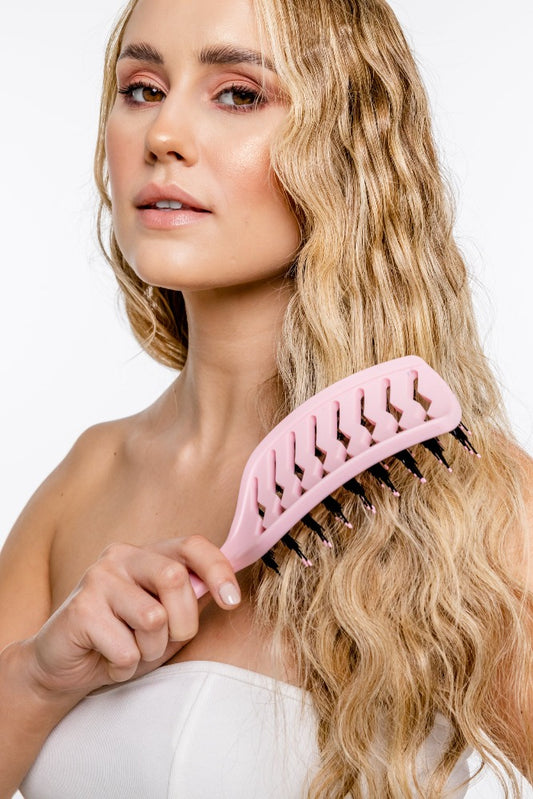 Moyoko Detangling Brush Pastel Pink