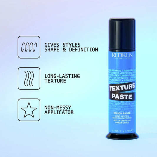 Redken Texture Paste - Long Lasting, Moldable Texturising Hair Paste - 75ml