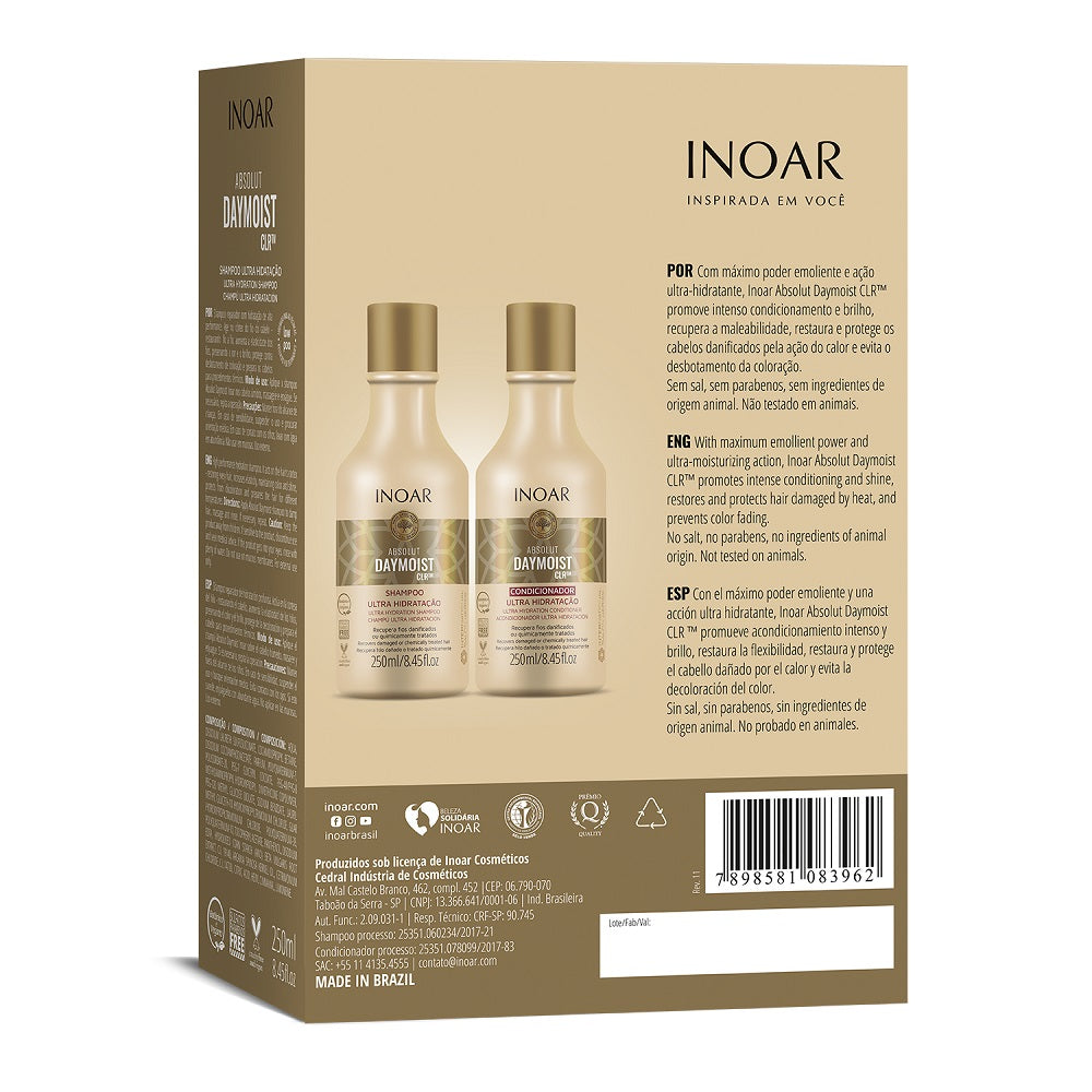 Inoar Daymoist Duo 250ml (Shampoo & Conditioner)