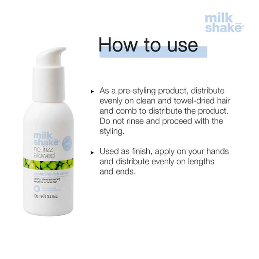 Milkshake No Frizz Allowed Glistening Rich Serum 100ml