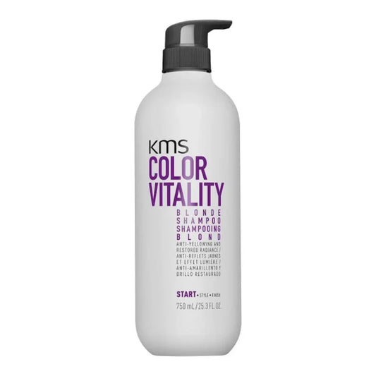 KMS Colour Vitality Blonde Shampoo 750ml (Last Of Range)