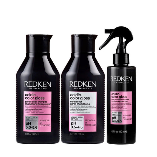 Redken Acidic Gloss Heat Protection Trio Bundle