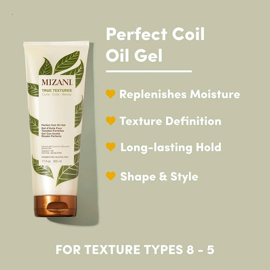 Mizani True Textures Perfect Coil Oil Curl High Hold Gel for Curly Hair 325ml