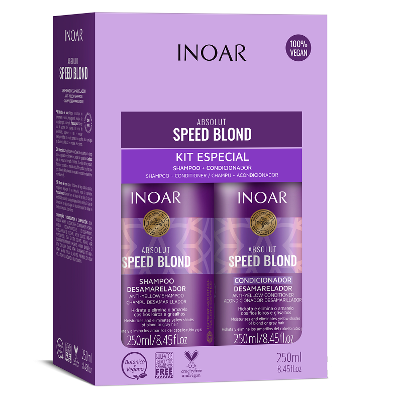Inoar Speed Blond Duo 250ml (Shampoo & Conditioner)