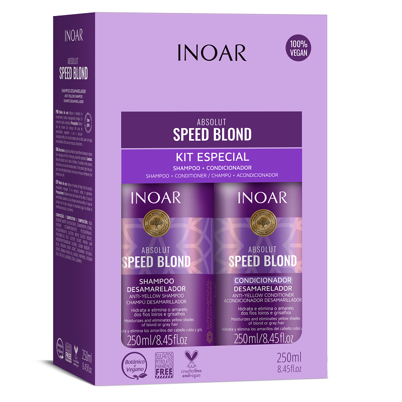 Inoar Kit Duo Speed Blond 250ml (Shampoo & Conditioner)