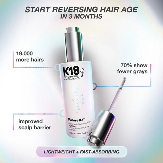 K18 Biomimetic Future IQ Biomimetic Hair Longevity Serum 90ml
