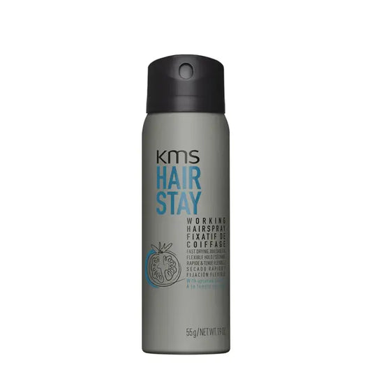 KMS Hair Stay Dry Oil Hairspray 75ml (Travel Size)