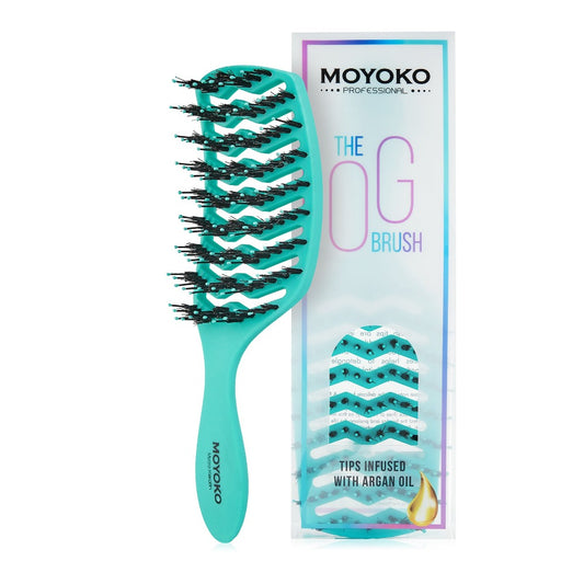 Moyoko Detangling Brush Turquoise