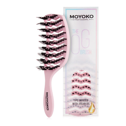 Moyoko Detangling Brush Pastel Pink