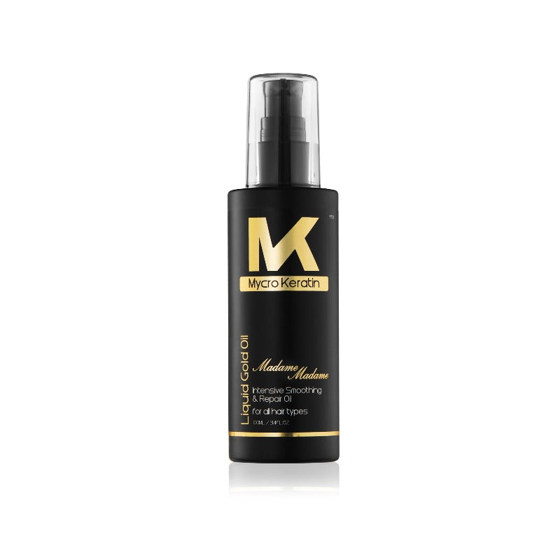 Mycro Keratin Madame Madame Liquid Gold Smoothing Repair oil 100ml – Salon500  Online