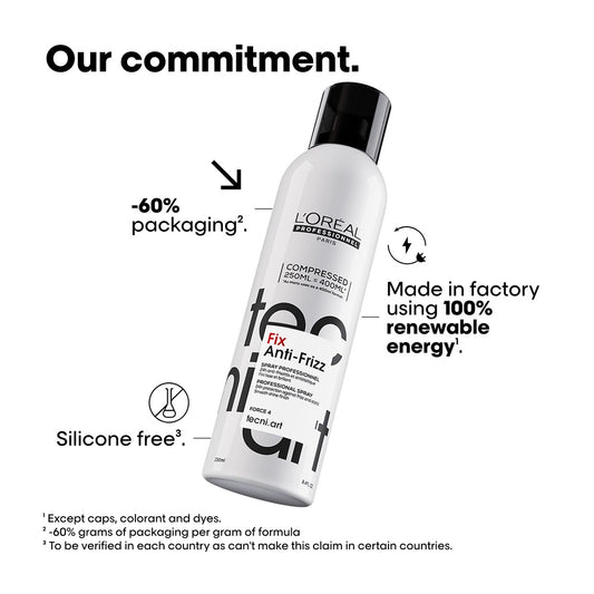 L'Oréal Professionnel Tecni.ART Fix Anti-Frizz - Frizz Control & Hold Hairspray - 250ml