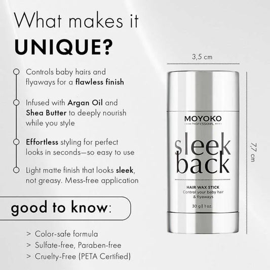 Moyoko Sleek Back Hair Wax Stick 30g