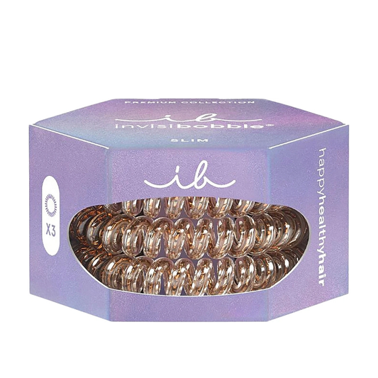 Invisibobble Slim Bronze Me Pretty 3pcs