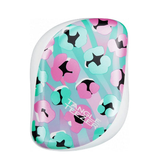 Tangle Teezer Compact Flowers Teal/Pink