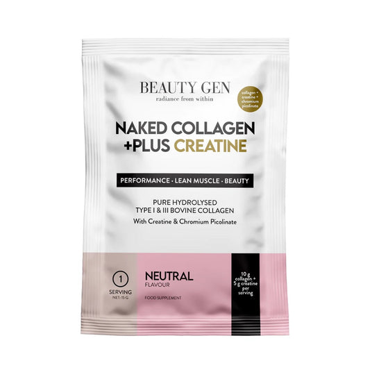 Beauty Gen Naked Collagen + Plus Creatine Satchets 20 x 15g (20 Servings)