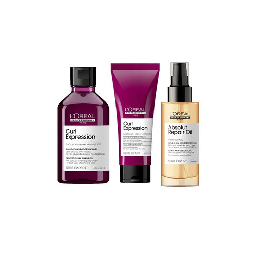 Loreal Professionnel Curl Expression Anti-Build Up Trio Bundle