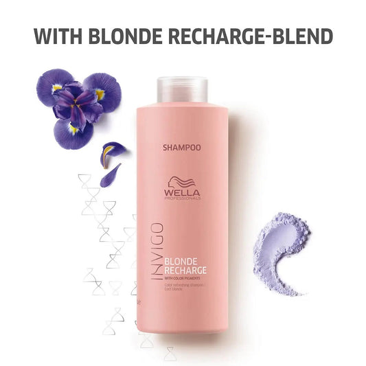 Wella Invigo Blonde Recharge Cool Blonde Refreshing Shampoo 1000ml