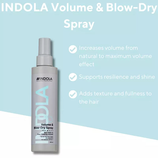 Indola Volume & Blow Dry Spray 200ml