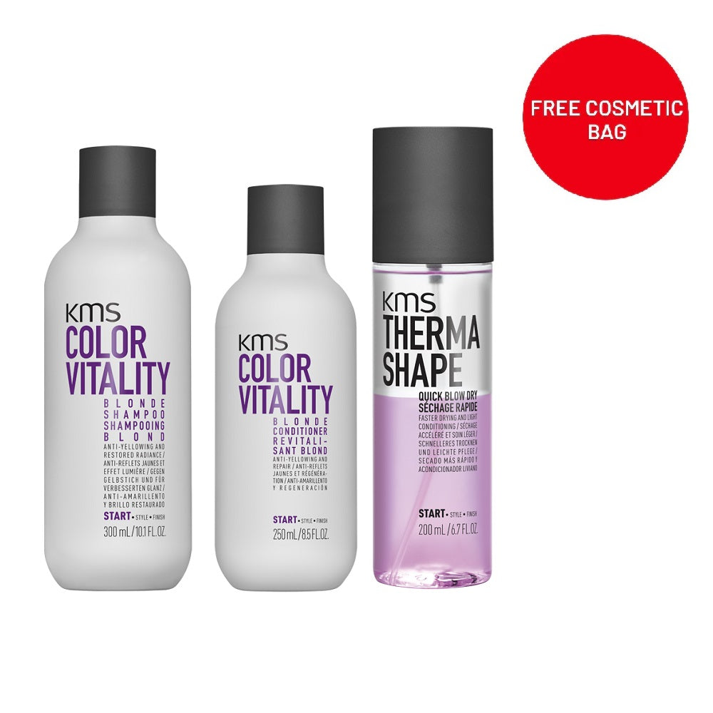 KMS Colour Vitality Blonde Trio Bundle