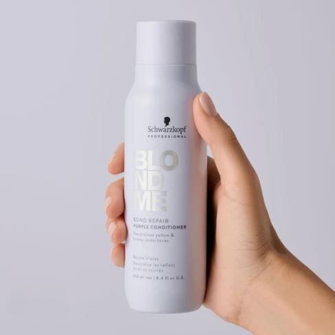Schwarzkopf BLONDME Bond Repair Neutralizing Purple Conditioner 250ml