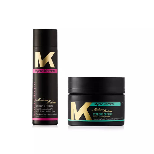 Mycro Keratin Madame Madame Shampoo 250ml & Madame Madame Masque 250ml