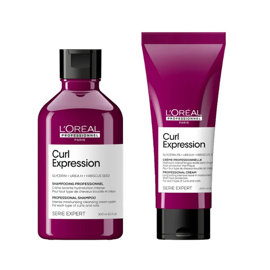 Loreal Curl Expression Moisturizing Shampoo & Leave In Bundle