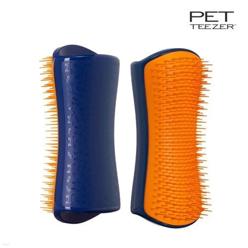 Pet Teezer Detangling And Dog Grooming Brush Navy Orange